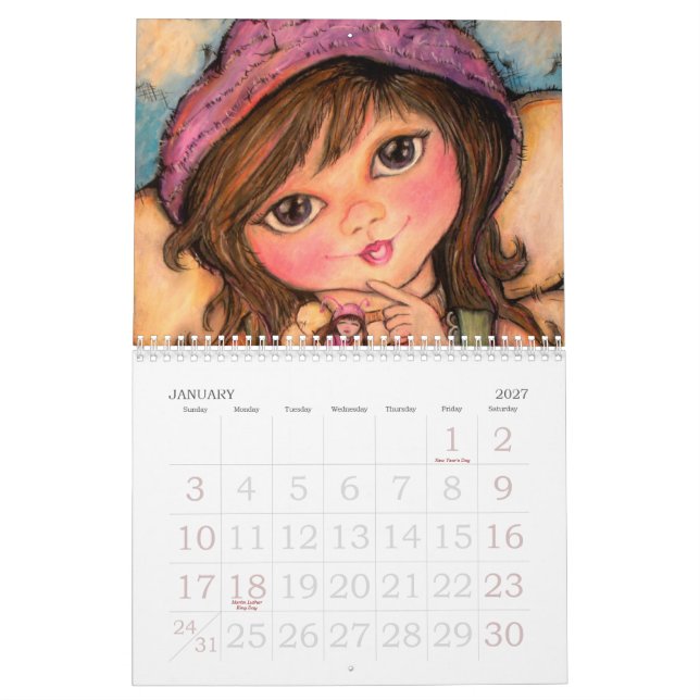 Mural Calendrier de 2012 de bruit d'art meilleurs amis (Jan 2027)