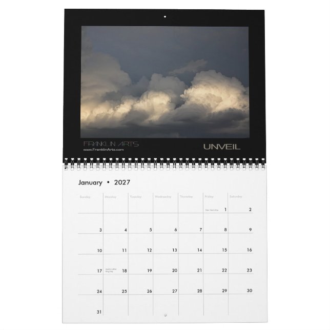 Mural Calendrier de 2012 paysages (Jan 2027)