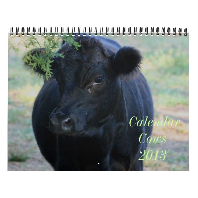 Mural Calendrier de 2014 vaches (Protection)