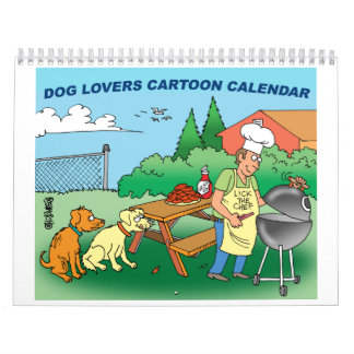Mural Calendrier de bande dessinée de chien