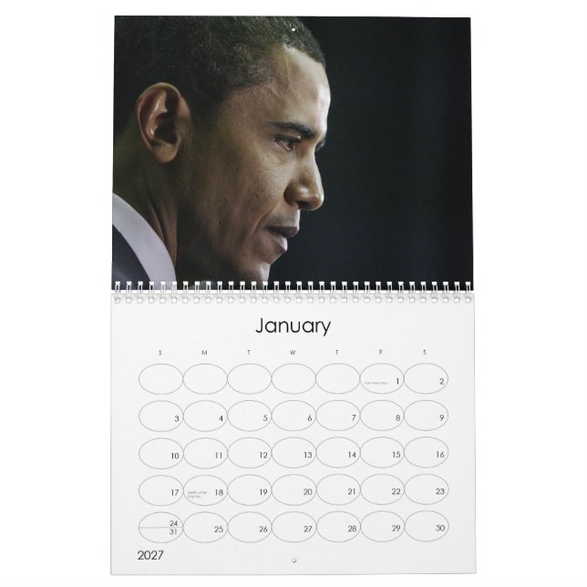 Mural Calendrier de Barack Obama (Jan 2027)