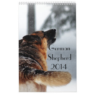 Mural Calendrier de berger allemand