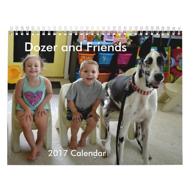Mural Calendrier de bouteur et d'amis 2017 (Protection)