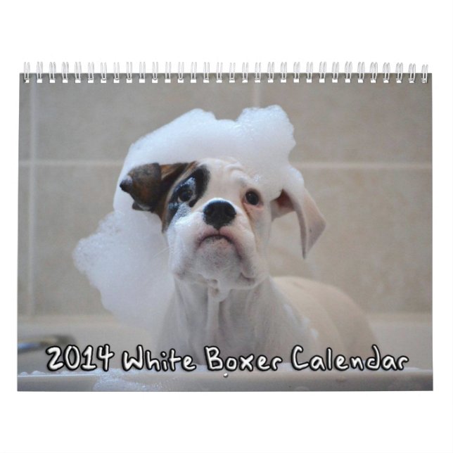 Mural Calendrier de boxeur de 2014 blancs (Protection)