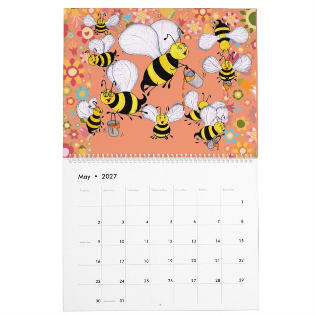 Mural Calendrier de "céleri Charles et de copains" 2016 (Mai 2027)