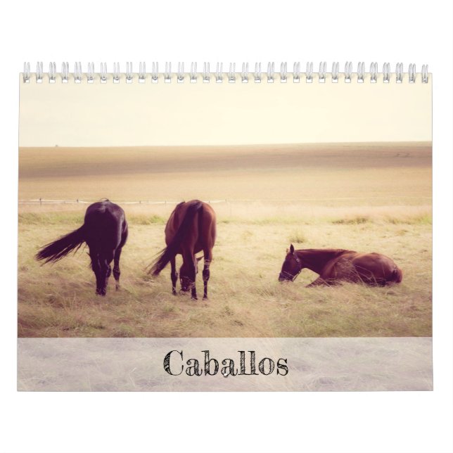 Mural Calendrier de chevaux (Protection)