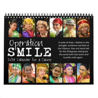 Mural Calendrier de citation du sourire 2014 d'opération
