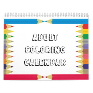 Mural Calendrier de coloration pour adultes
