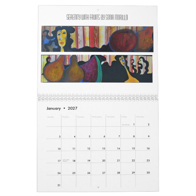 Mural Calendrier de condition féminine (Jan 2027)