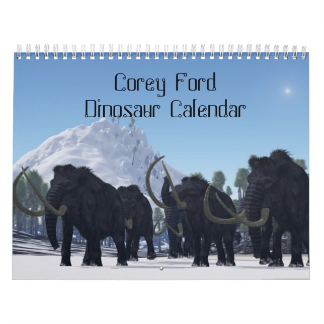 Mural Calendrier de Corey Ford Dinosaur (Protection)