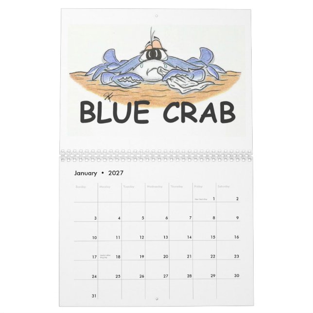 MURAL CALENDRIER DE CRABBITUDE (Jan 2027)