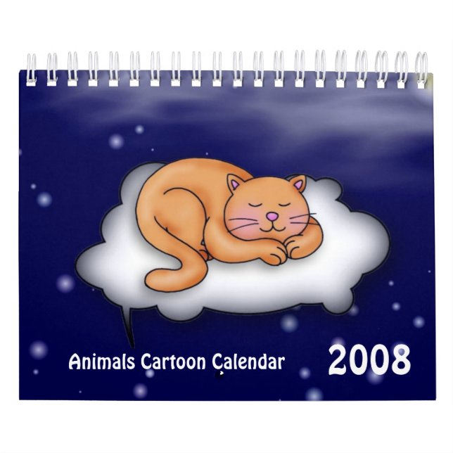 Mural Calendrier de dessins animés d'animaux 2008/2009 (Protection)
