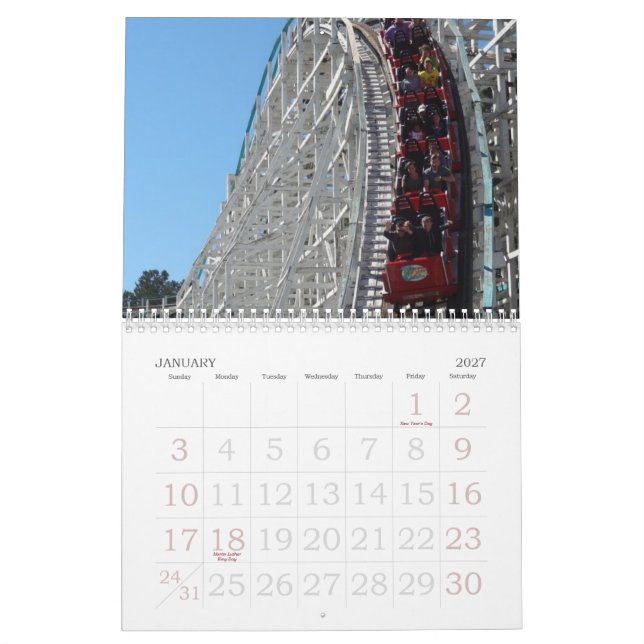 Mural Calendrier de dessous de verre (Jan 2027)