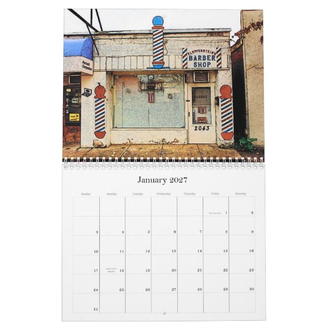 Mural Calendrier de disparaition de l'Amérique - (Jan 2027)