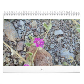 Mural calendrier de fleur sauvage