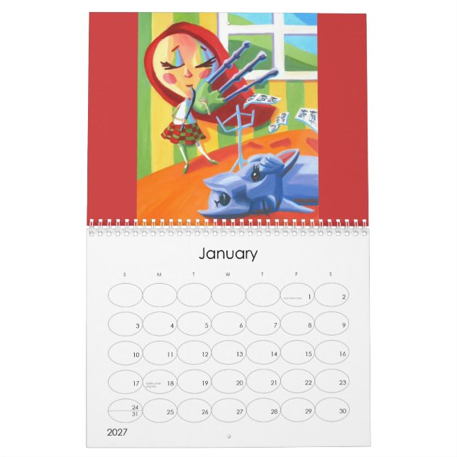 Mural Calendrier de Heather Houghton 2008 (Jan 2027)