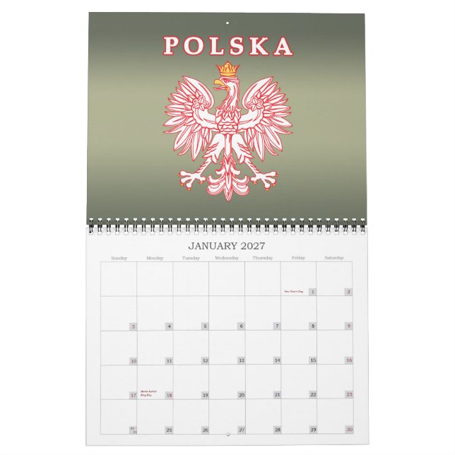 Mural Calendrier de la fierté polonaise (Jan 2027)