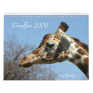 Mural Calendrier de la girafe 2009