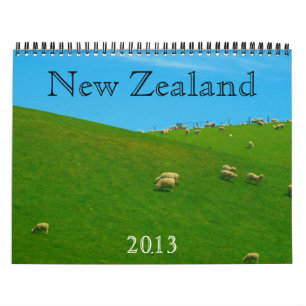 Mural calendrier de la Nouvelle Zélande 2013