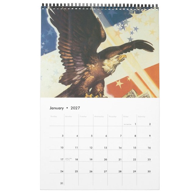 Mural Calendrier de l'affiche de la guerre mondiale 2013 (Jan 2027)