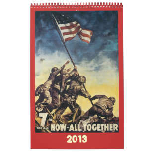 Mural Calendrier de l'affiche de la guerre mondiale 2013