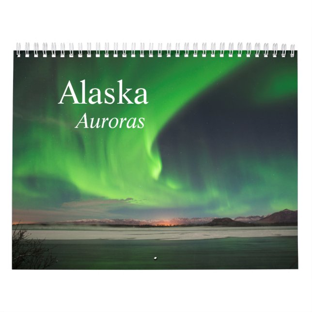 Mural Calendrier de l'aurore de l'Alaska (Protection)