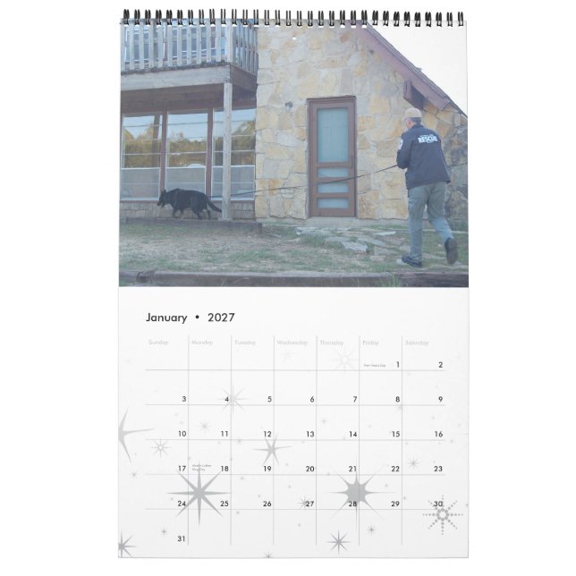 Mural Calendrier de l'équipe de secours 2012 de la (Jan 2027)