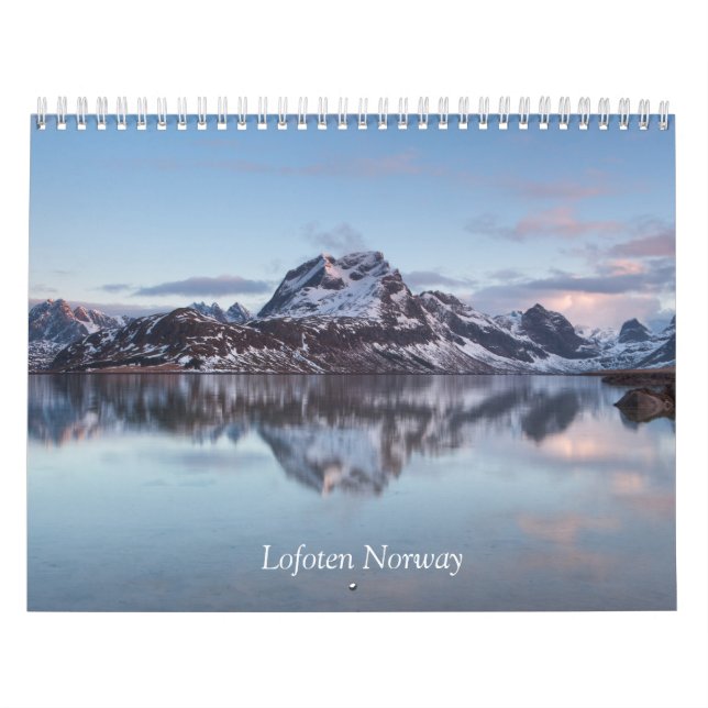 Mural Calendrier de Lofoten Norvège (Protection)