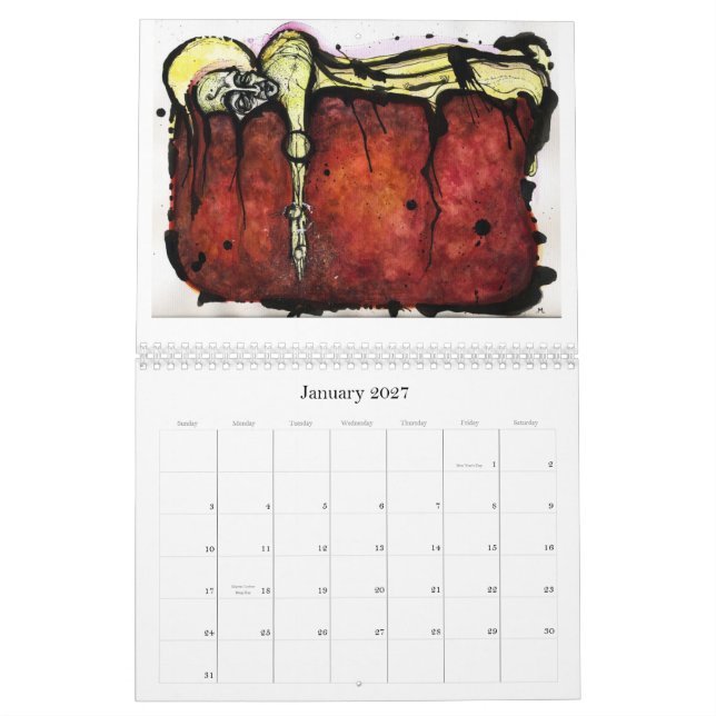 Mural calendrier de mellon (Jan 2027)