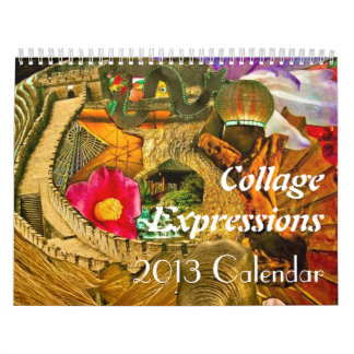 Mural Calendrier de mois des expressions -12 de collage