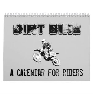 Mural Calendrier de Motocross de Vélo Tout Terrain.