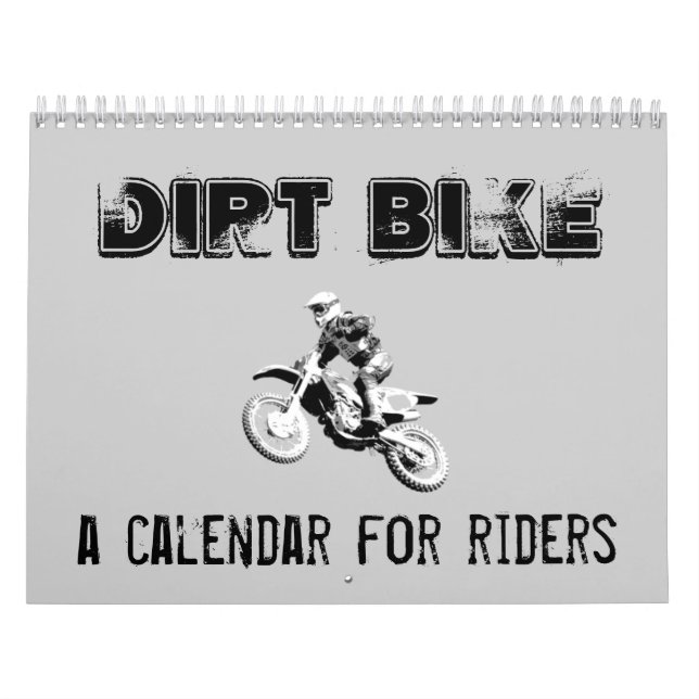 Mural Calendrier de Motocross de Vélo Tout Terrain. (Protection)