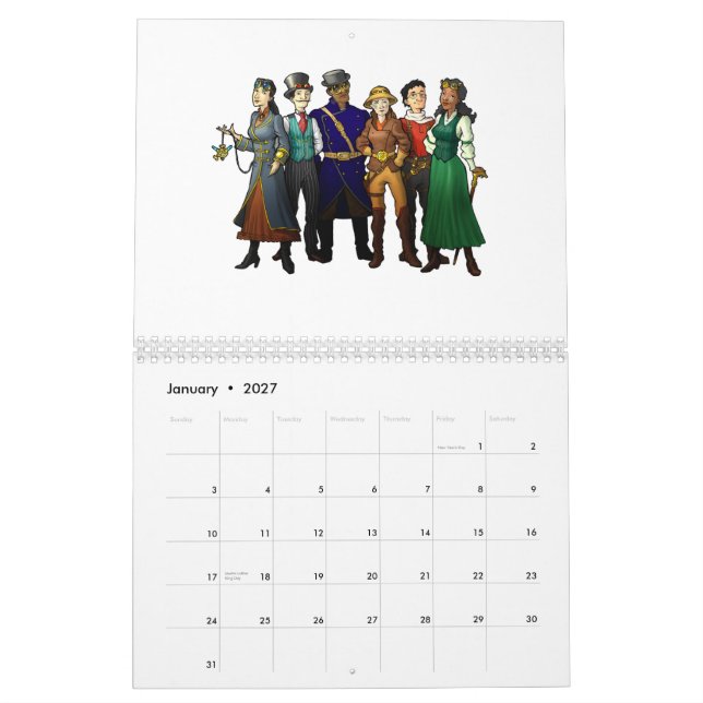 Mural Calendrier de Nethernet 2010 (Jan 2027)