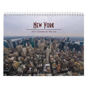 Mural Calendrier de New York 2015