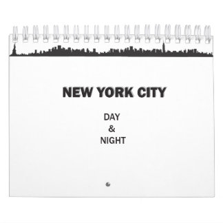 Mural Calendrier de New York City jour et nuit