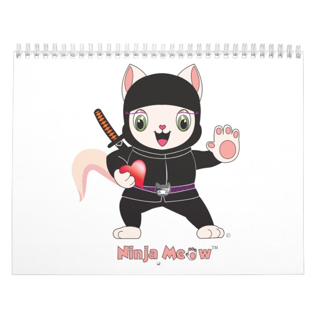 Mural Calendrier de Ninja MEOW™ (Protection)