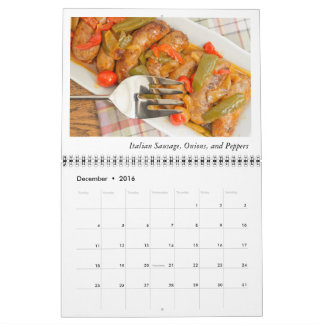 Mural Calendrier de nourritures de dîner