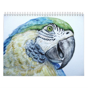 Mural Calendrier de peinture d'aquarelle