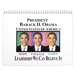 MURAL CALENDRIER DE PRÉSIDENT OBAMA WINS