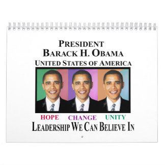 MURAL CALENDRIER DE PRÉSIDENT OBAMA WINS