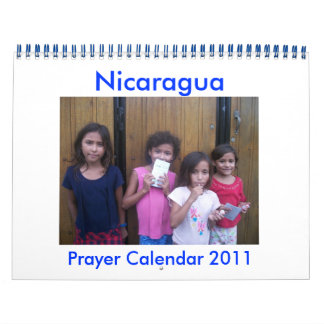 Mural calendrier de prières du nicaragua 2011