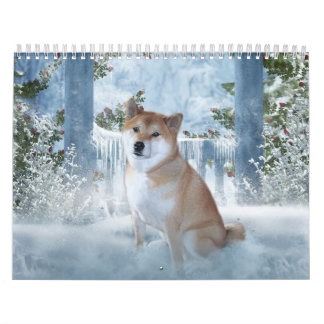 Mural Calendrier de Shiba Inu