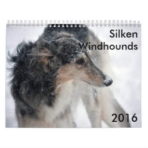 Mural calendrier de soie de 10 2016 Windhounds