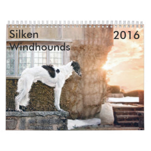 Mural calendrier de soie de 15 2016 Windhounds