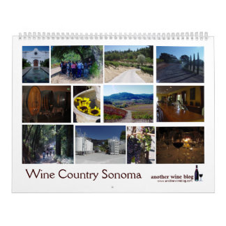 Mural Calendrier de Sonoma de pays de vin 2009 (AWB)