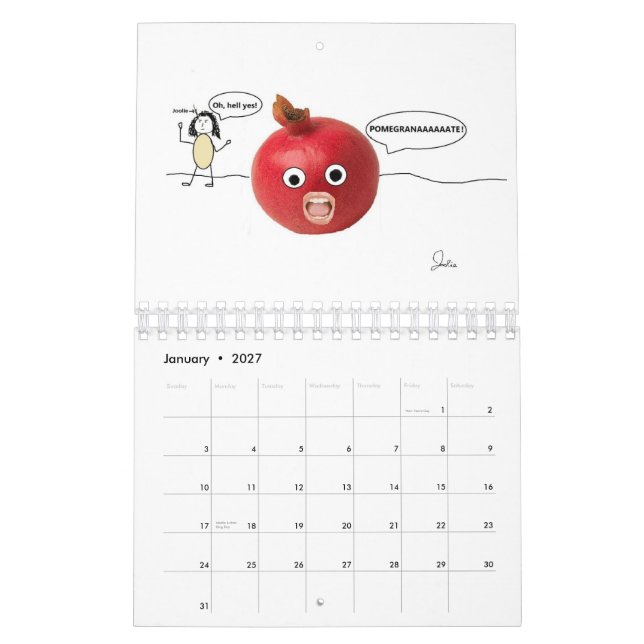 Mural Calendrier de Toolies 2012 (Jan 2027)