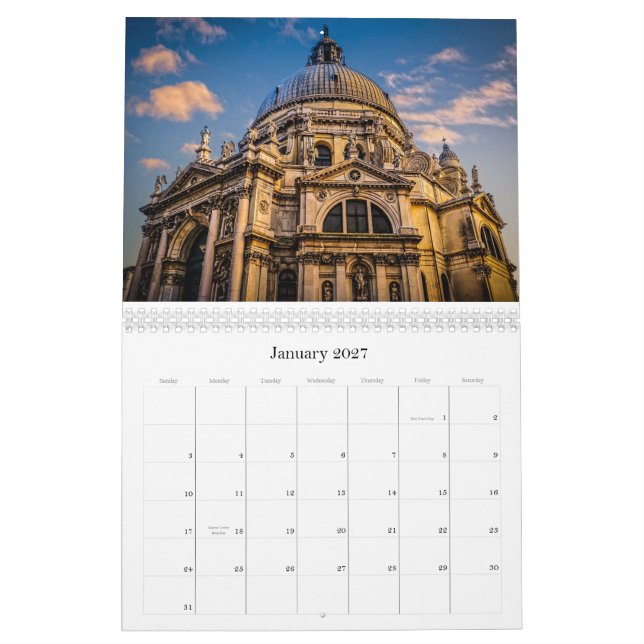 Mural Calendrier de Venise 2014 (Jan 2027)