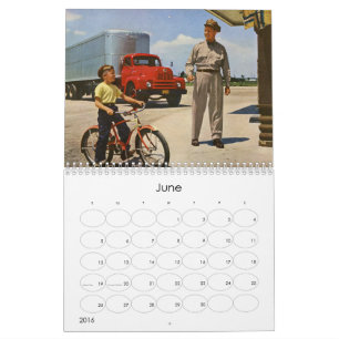 Mural Calendrier de vie Vintage 2016