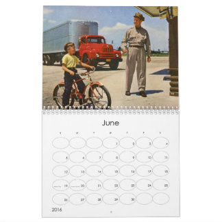 Mural Calendrier de vie Vintage 2016