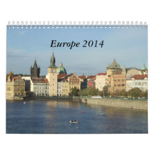 Mural Calendrier de voyage de l'Europe 2014